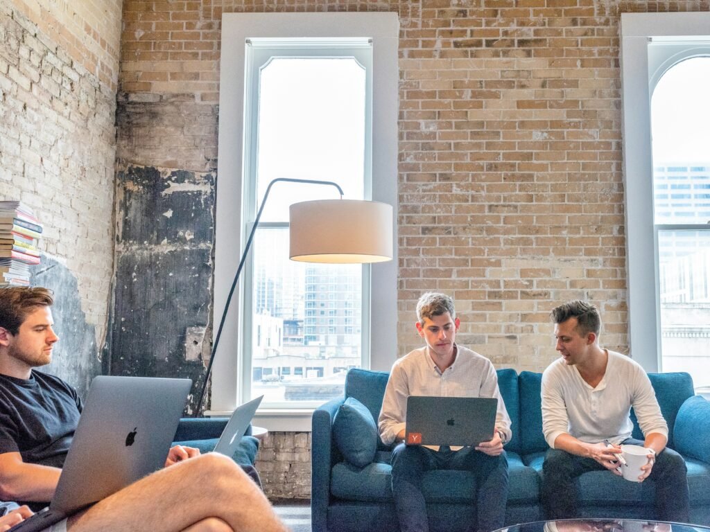 How to Create a Successful Business Plan three men using MacBooks